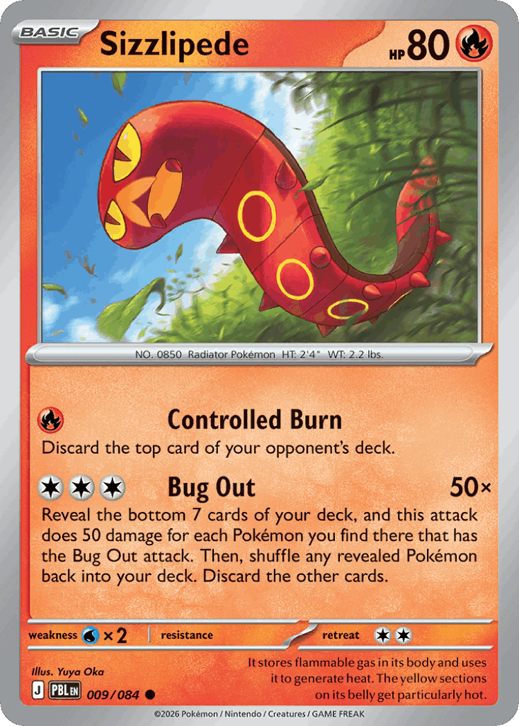 Sizzlipede #9 from Pitch Black - Common - Illustrated by Yuya Oka