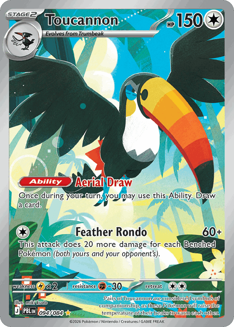 Toucannon #94 from Pitch Black - Illustration Rare - Illustrated by miki kudo