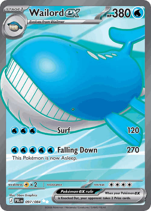 Wailord ex 97, Pitch Black