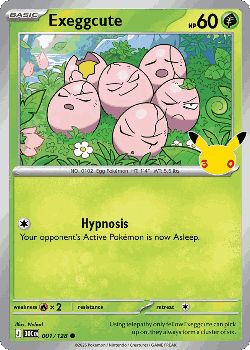 Exeggcute Pokémon TCG card art
