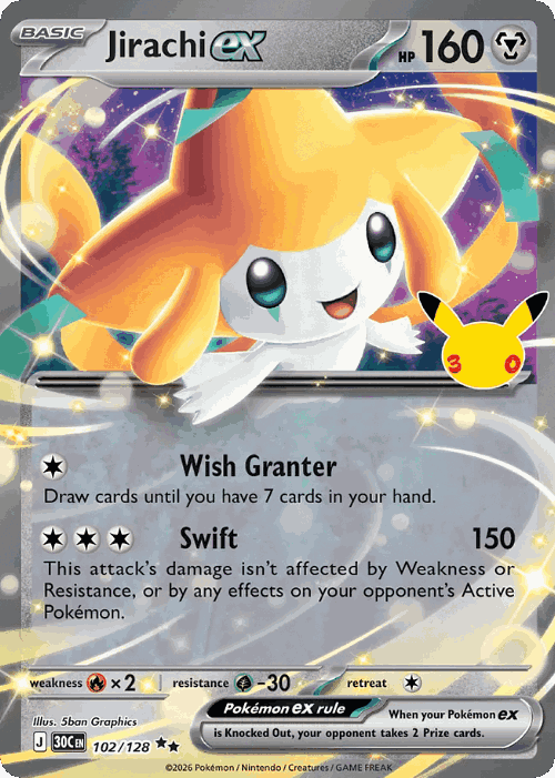 Jirachi ex 102, 30th Celebration