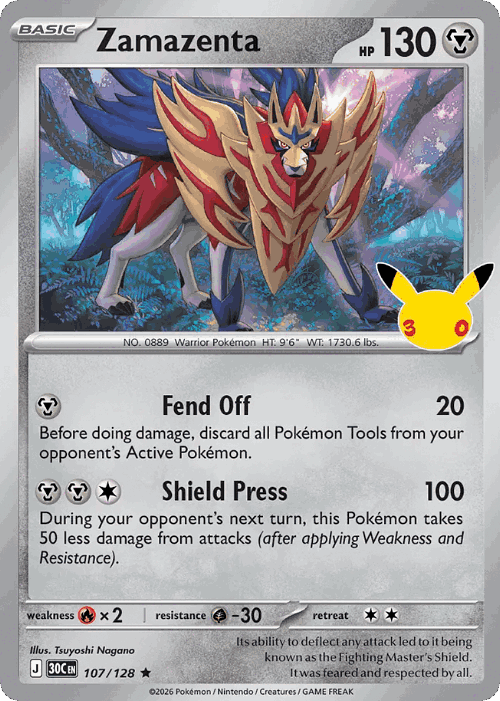 Zamazenta 107, 30th Celebration