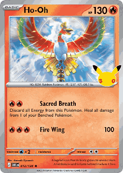 Ho-Oh Pokémon TCG card art