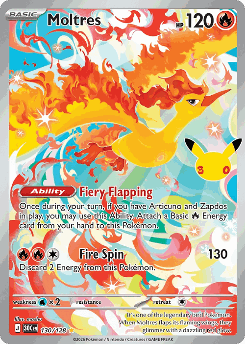 Moltres 130, 30th Celebration