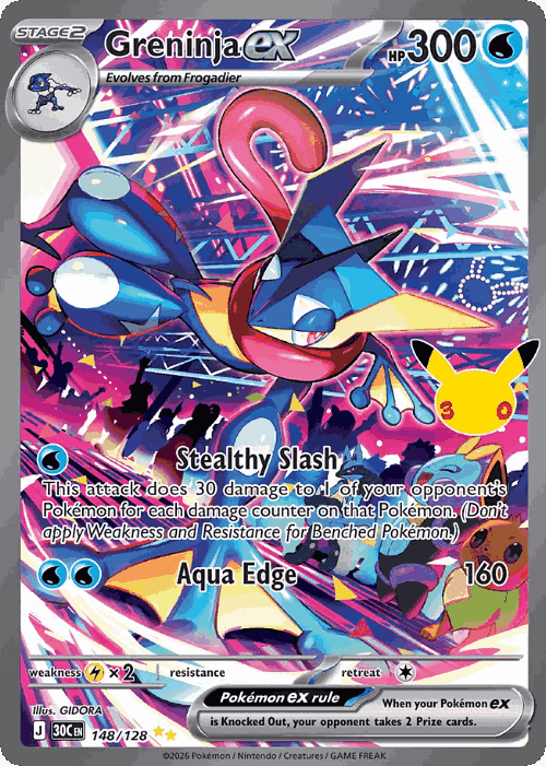 Greninja ex 148, 30th Celebration