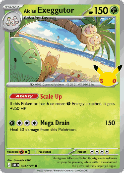 Alolan Exeggutor Pokémon TCG card art