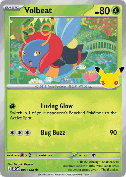 Volbeat Pokémon TCG card art