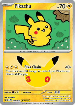 Pikachu 34, 30th Celebration