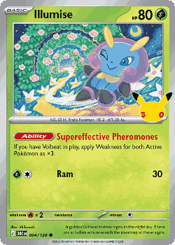 Illumise Pokémon TCG card art