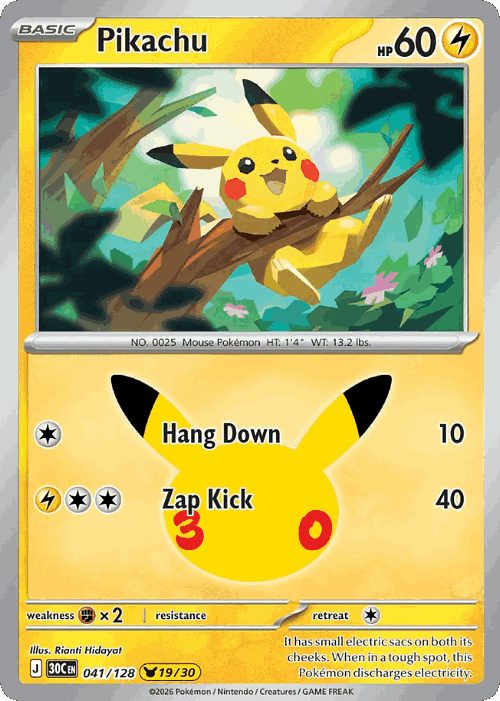 Pikachu 41, 30th Celebration