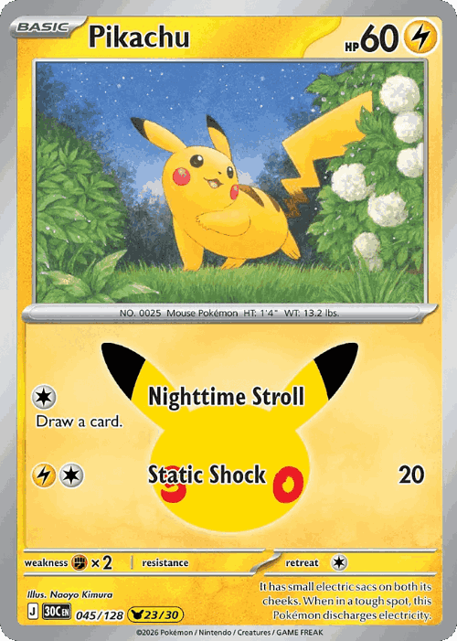 Pikachu 45, 30th Celebration