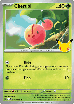 Cherubi Pokémon TCG card art