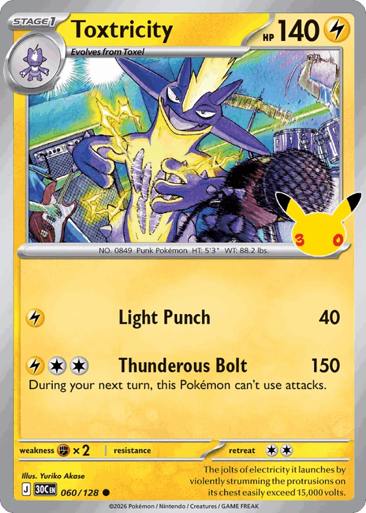 Toxtricity #60 from 30th Celebration - Common - Illustrated by Yuriko Akase