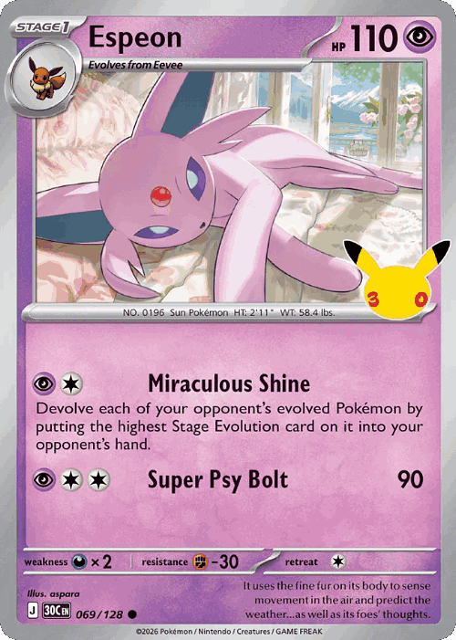Espeon 69, 30th Celebration