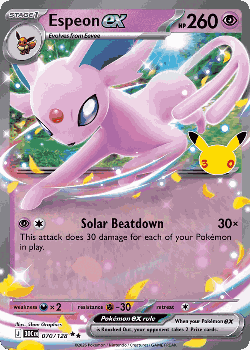 Espeon ex 70, 30th Celebration