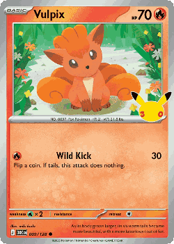 Vulpix Pokémon TCG card art