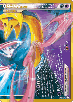 Darkrai & Cresselia LEGEND Pokémon TCG card art