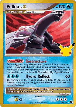 Palkia LV.X Pokémon TCG card art