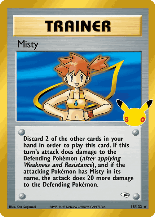 Misty Pokémon TCG card art