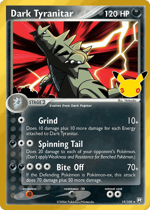 Dark Tyranitar Pokémon TCG card art