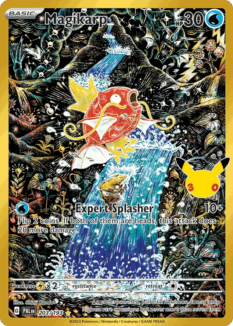 Magikarp #203 from 30th Celebration: Classic Collection - Illustration Rare - Illustrated by Shinji Kanda