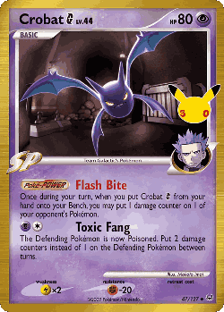 Crobat G Pokémon TCG card art