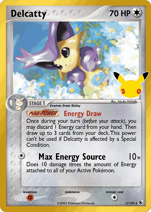 Delcatty Pokémon TCG card art