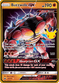 Buzzwole-GX Pokémon TCG card art