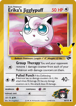 Erika's Jigglypuff Pokémon TCG card art