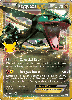 Rayquaza-EX Pokémon TCG card art