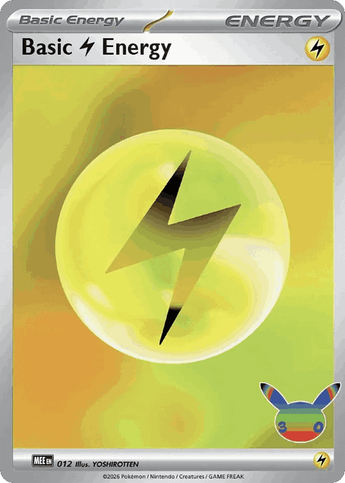 Basic Lightning Energy 12, Mega Evolution Energies