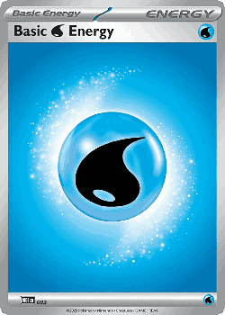 Basic Water Energy Pokémon TCG card art