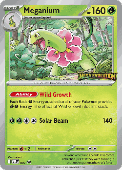 Meganium Pokémon TCG card art