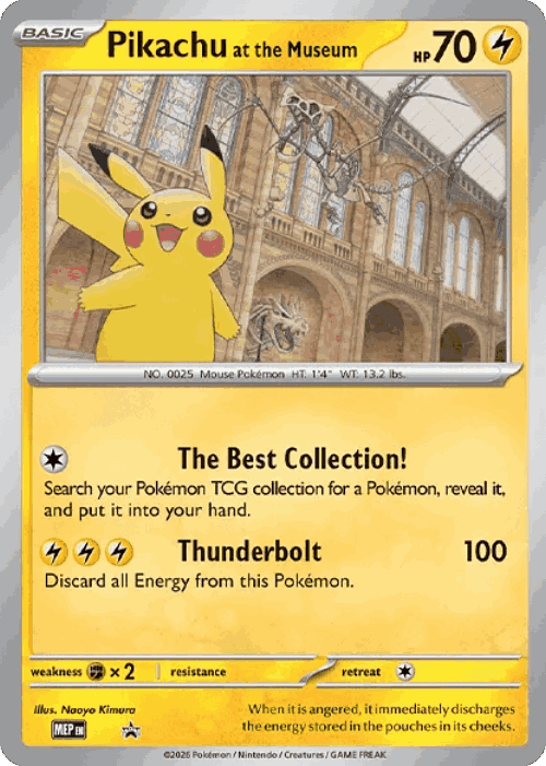 Pikachu at the Museum 1000, Mega Evolution Black Star Promos
