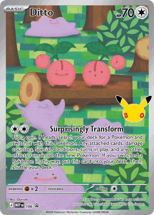 Ditto 106, Mega Evolution Black Star Promos