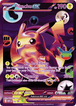 Pikachu ex 109, Mega Evolution Black Star Promos