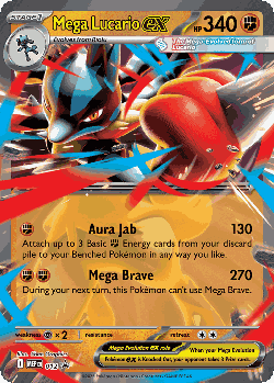 Mega Lucario ex Pokémon TCG card art