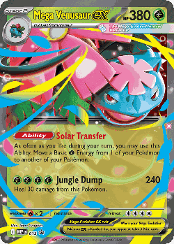 Mega Venusaur ex Pokémon TCG card art