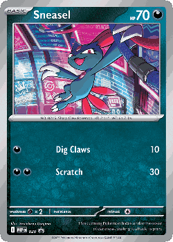 Sneasel Pokémon TCG card art