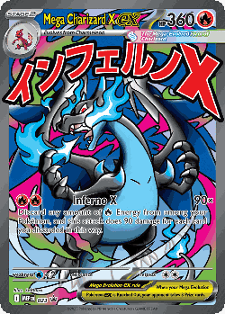 Mega Charizard X ex Pokémon TCG card art