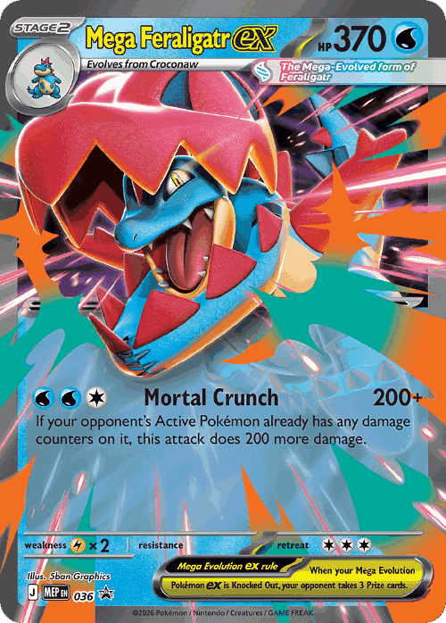 Mega Feraligatr ex 36, Mega Evolution Black Star Promos