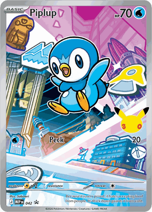 Piplup 42, Mega Evolution Black Star Promos