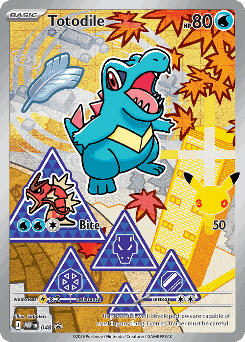 Totodile Mega Evolution Black Star Promos card