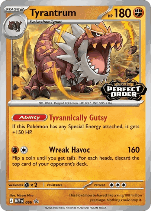 Tyrantrum 66, Mega Evolution Black Star Promos
