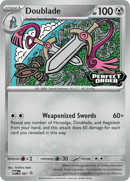 Doublade Mega Evolution Black Star Promos card