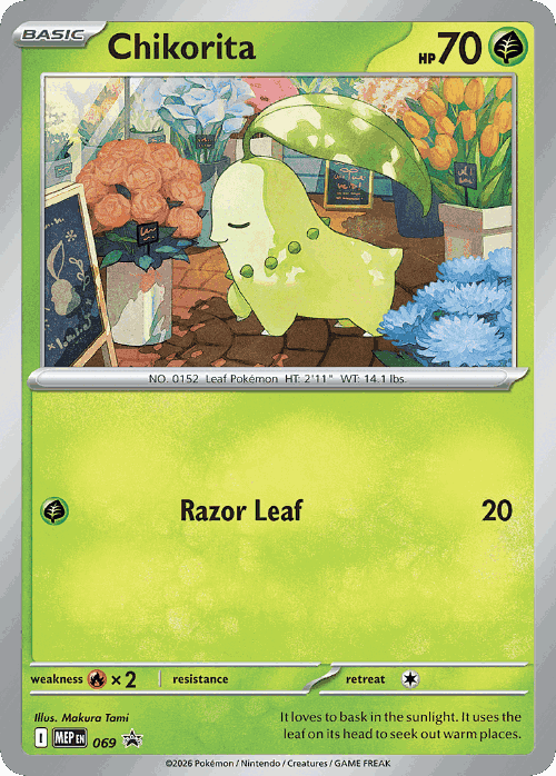 Chikorita 69, Mega Evolution Black Star Promos