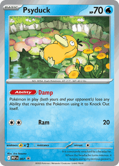 Psyduck Pokémon TCG card art