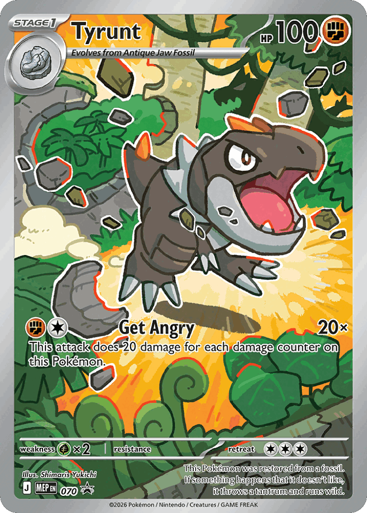 Tyrunt #70 from Mega Evolution Black Star Promos - Promo