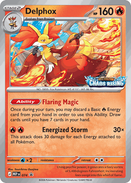 Delphox 74, Mega Evolution Black Star Promos