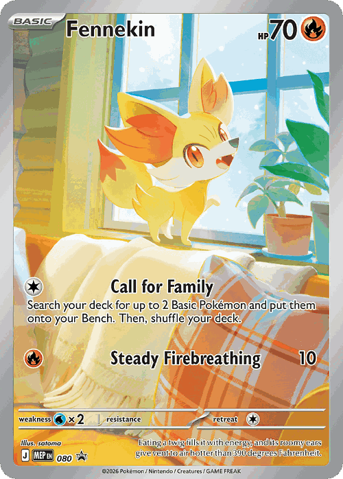 Fennekin 80, Mega Evolution Black Star Promos